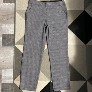 Max Studio Black/White Pattern Pull-on Trousers Women's Size XL